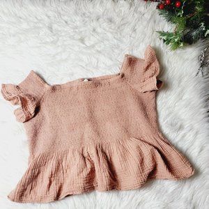 American Eagle Womens Melon Color Crop Top